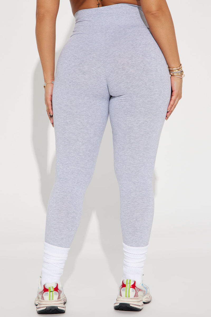Plus size heather grey leggings shop
