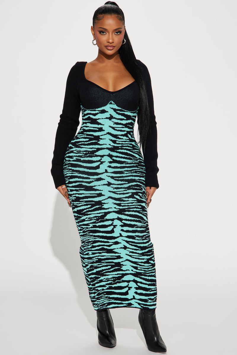 Wild Thang Sweater Maxi Dress Mint Fashion Nova, Dresses Fashion Nova
