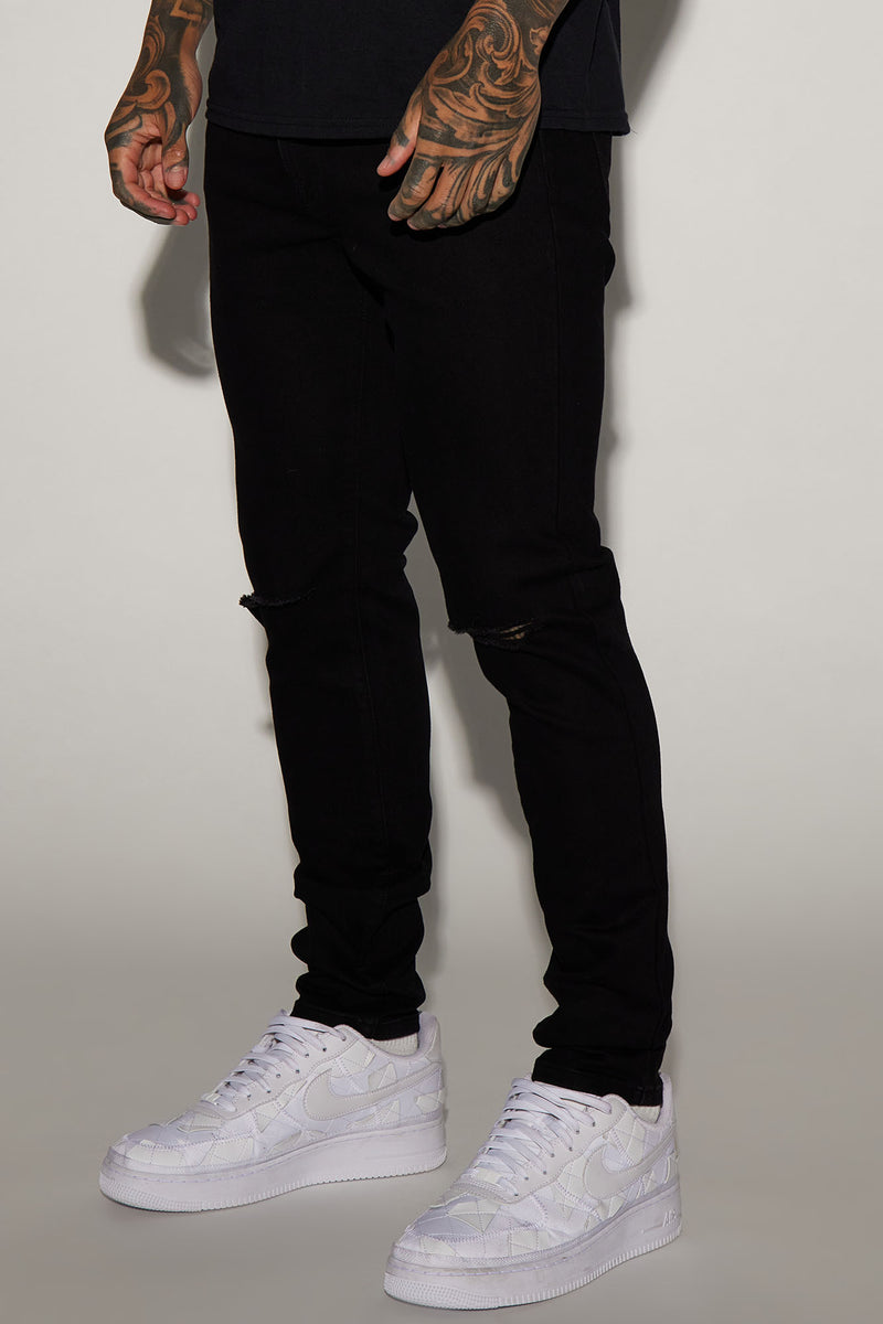 Black skinny jeans for hot sale men