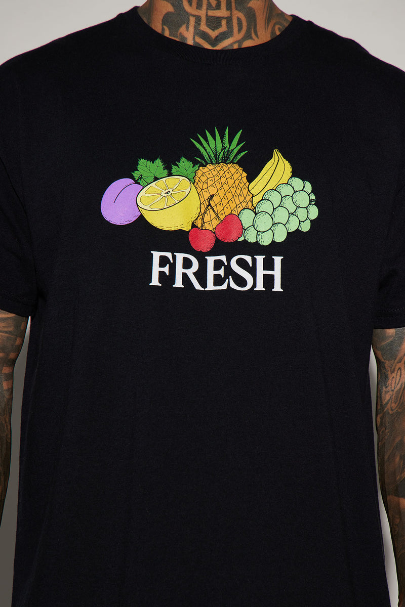 Fresh N Easy Short Sleeve Tee - Black | Fashion Nova, Mens Graphic Tees ...