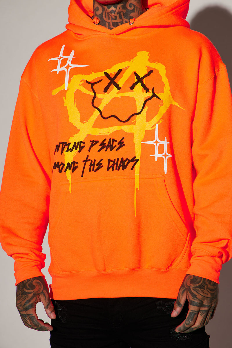 Be happy orange sale and black hoodie