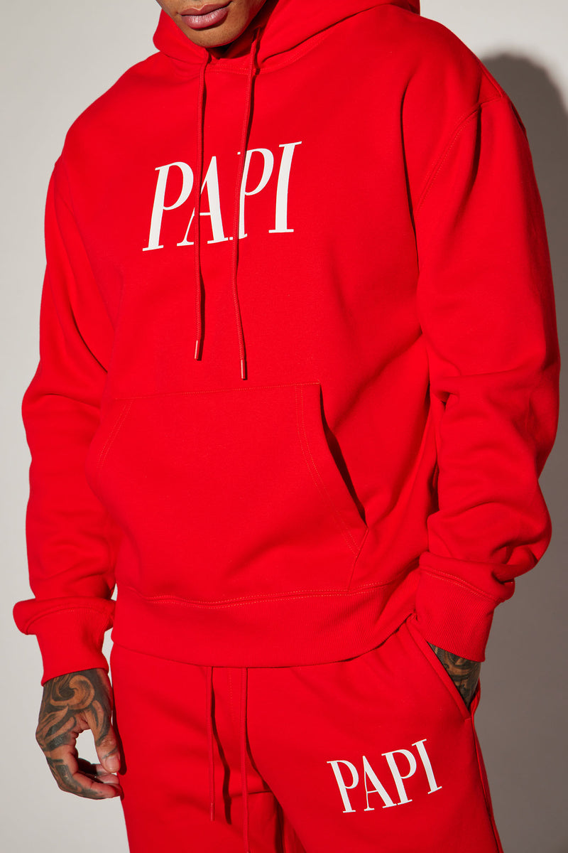 Family Goals Papi Hoodie Red