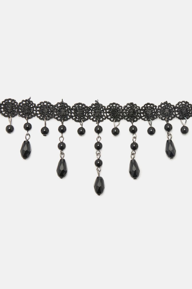 Boho Gala Choker Necklace Black Fashion Nova, Jewelry Fashion Nova