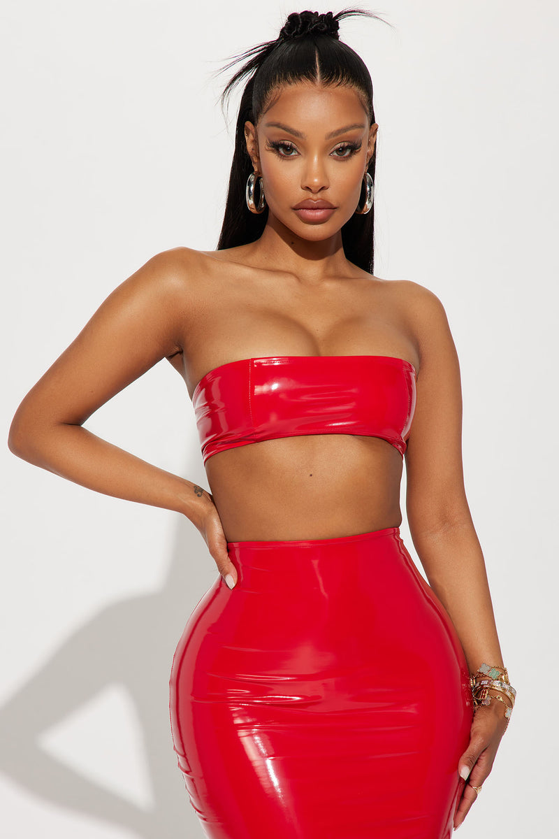 Red latex 2 shop piece set