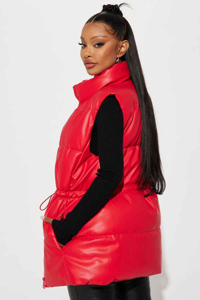 Red polo bubble vest online