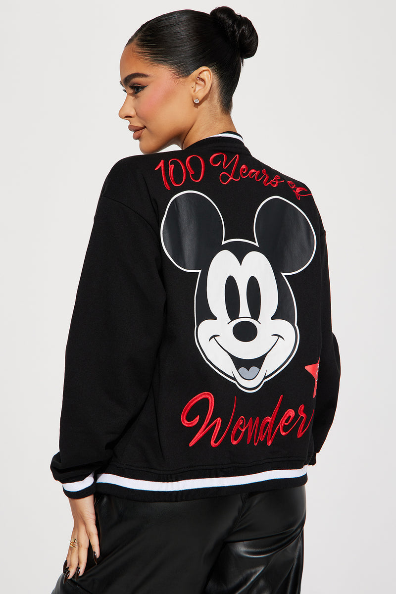 Mickey mouse black new arrivals jacket