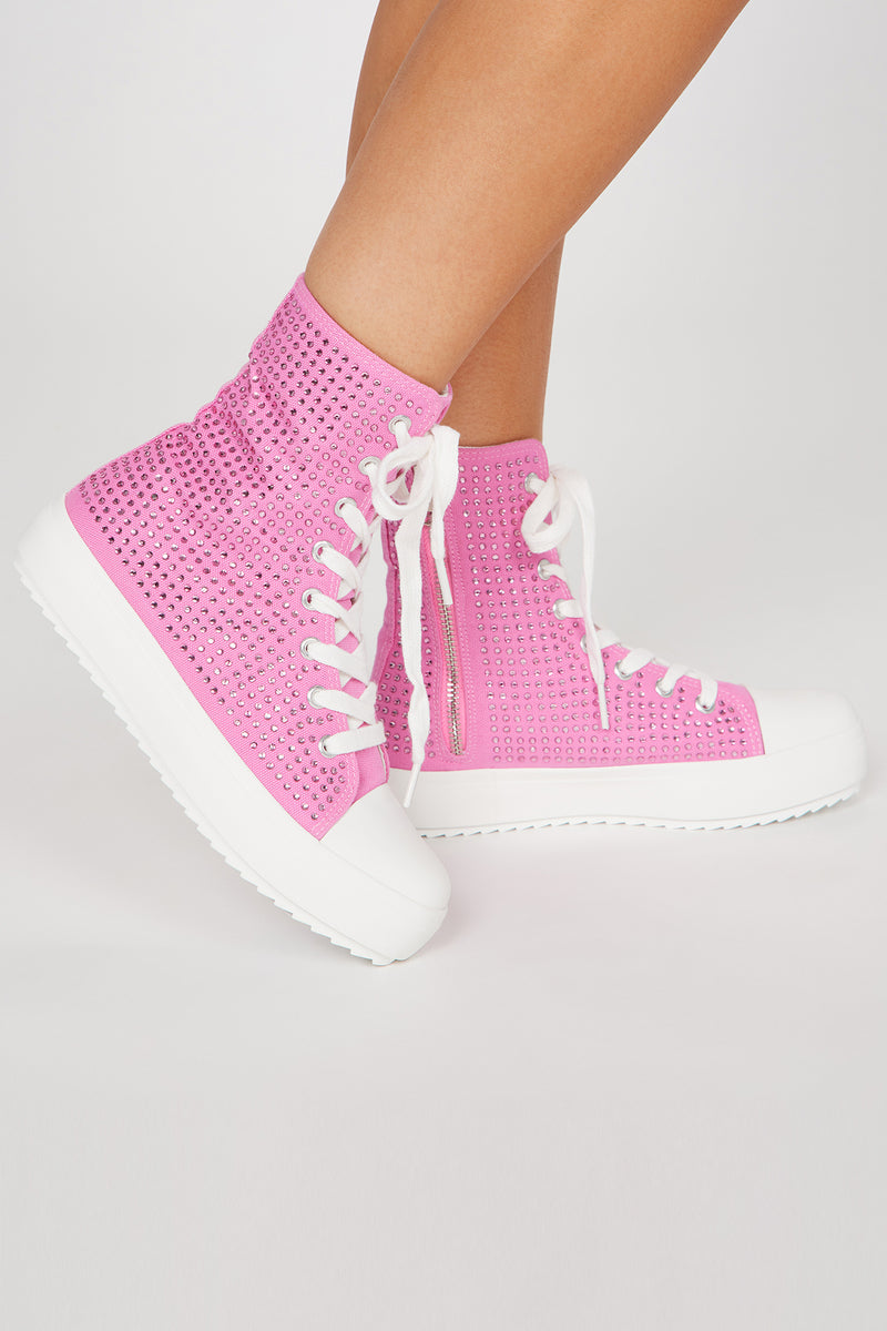 Keep It Coming Sneakers Pink Fashion Nova, Shoes Fashion Nova