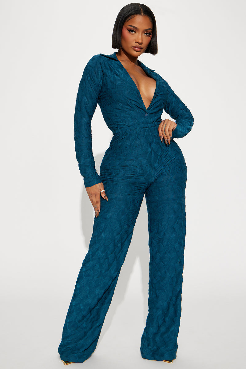 Call You Mine Jumpsuit Teal Fashion Nova, Jumpsuits Fashion Nova