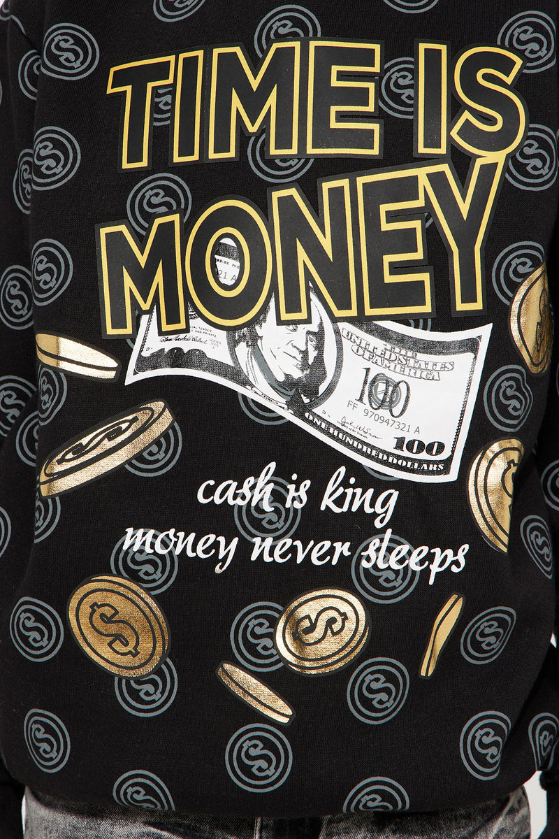 Time is currency hoodie Clearance