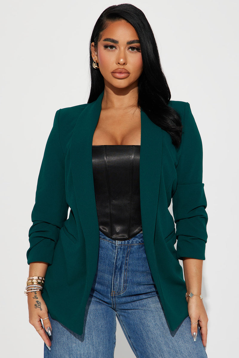 Hunter green outlet womens blazer
