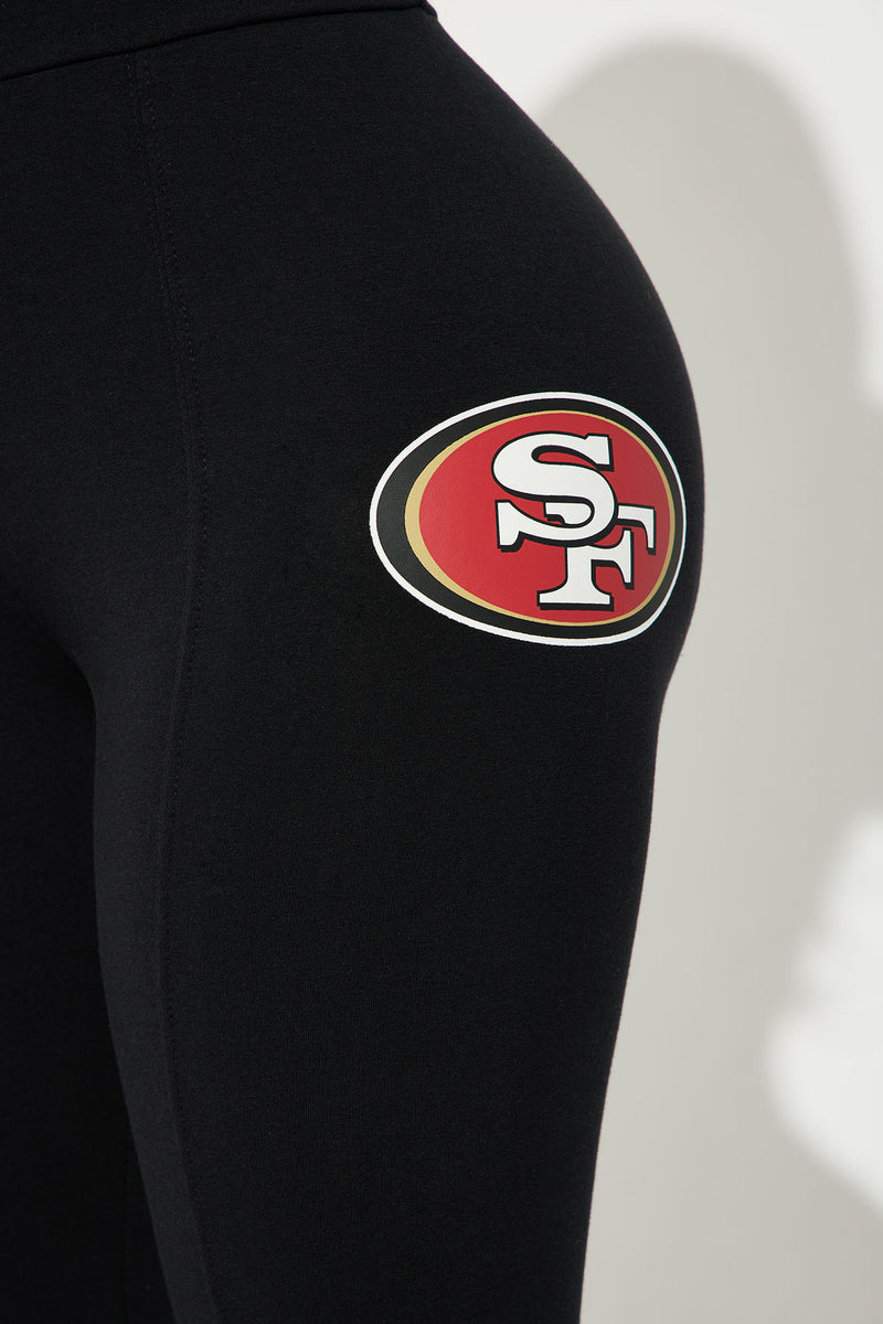 49ers Fit And Flare Pant - Black, Fashion Nova, Screens Tops and Bottoms