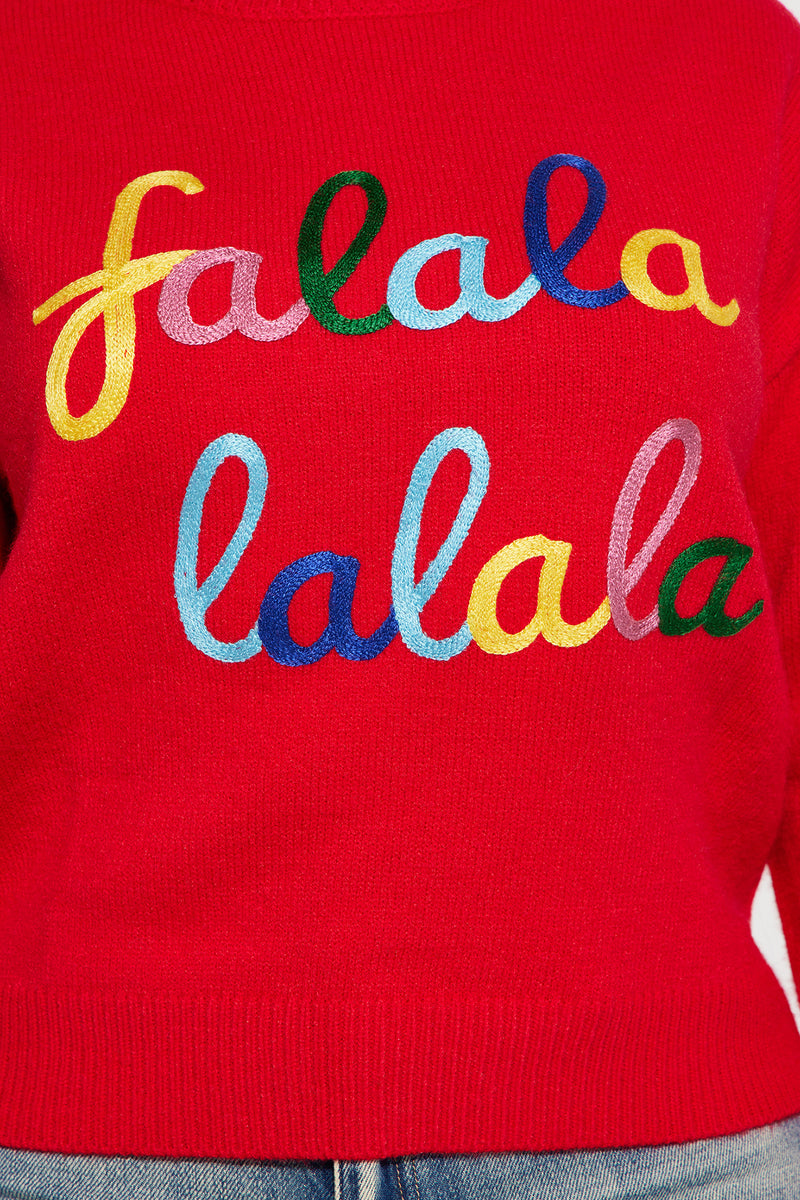 Holiday Time Sweater Red combo Fashion Nova Sweaters