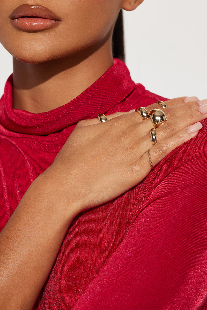 Need Them All 6 Piece Ring Set Gold Fashion Nova, Jewelry Fashion