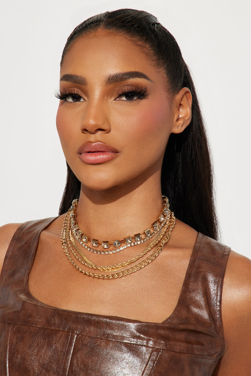 Can't Never Have Too Much Necklace Gold Fashion Nova, Jewelry