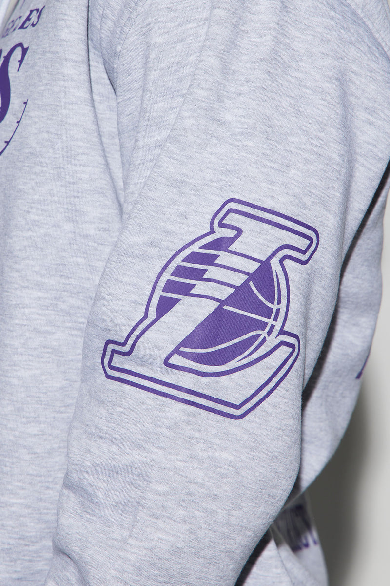 Nike lakers on sale hoodie grey