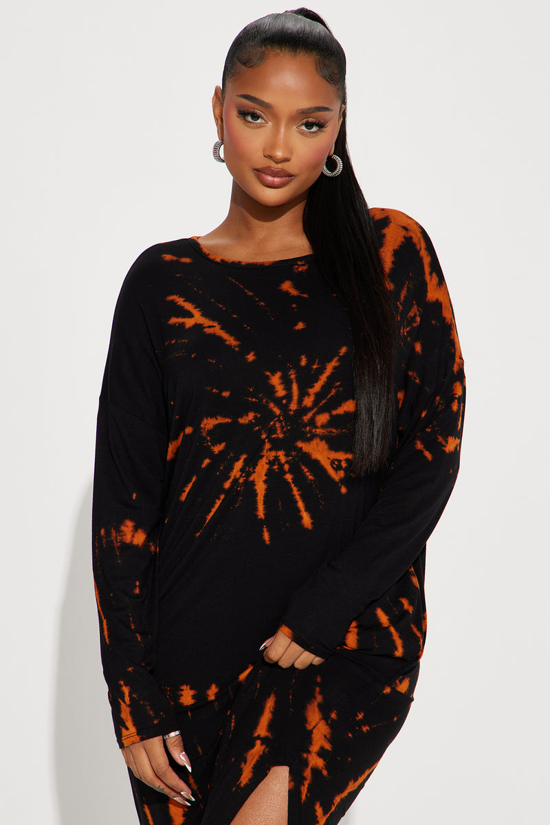 Tie dye jumper dress online