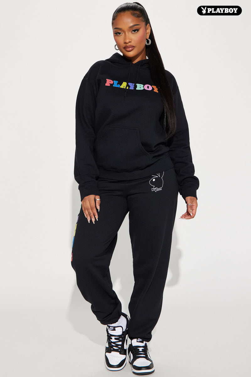 Playboy hoodie and sweatpants set discount