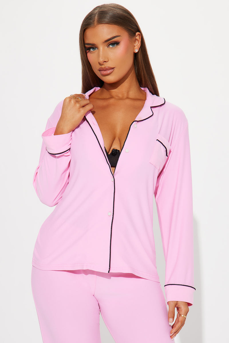 Sucker For You PJ Pant Set - Pink/combo | Fashion Nova, Lingerie &  Sleepwear | Fashion Nova
