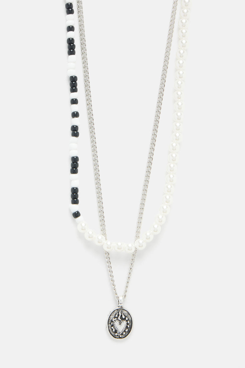 Come With Me Chain Necklace Silver Fashion Nova, Mens Jewelry