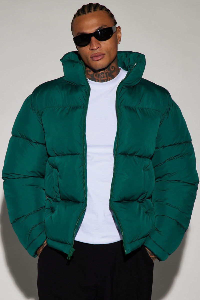 Kelly green cheap down jacket