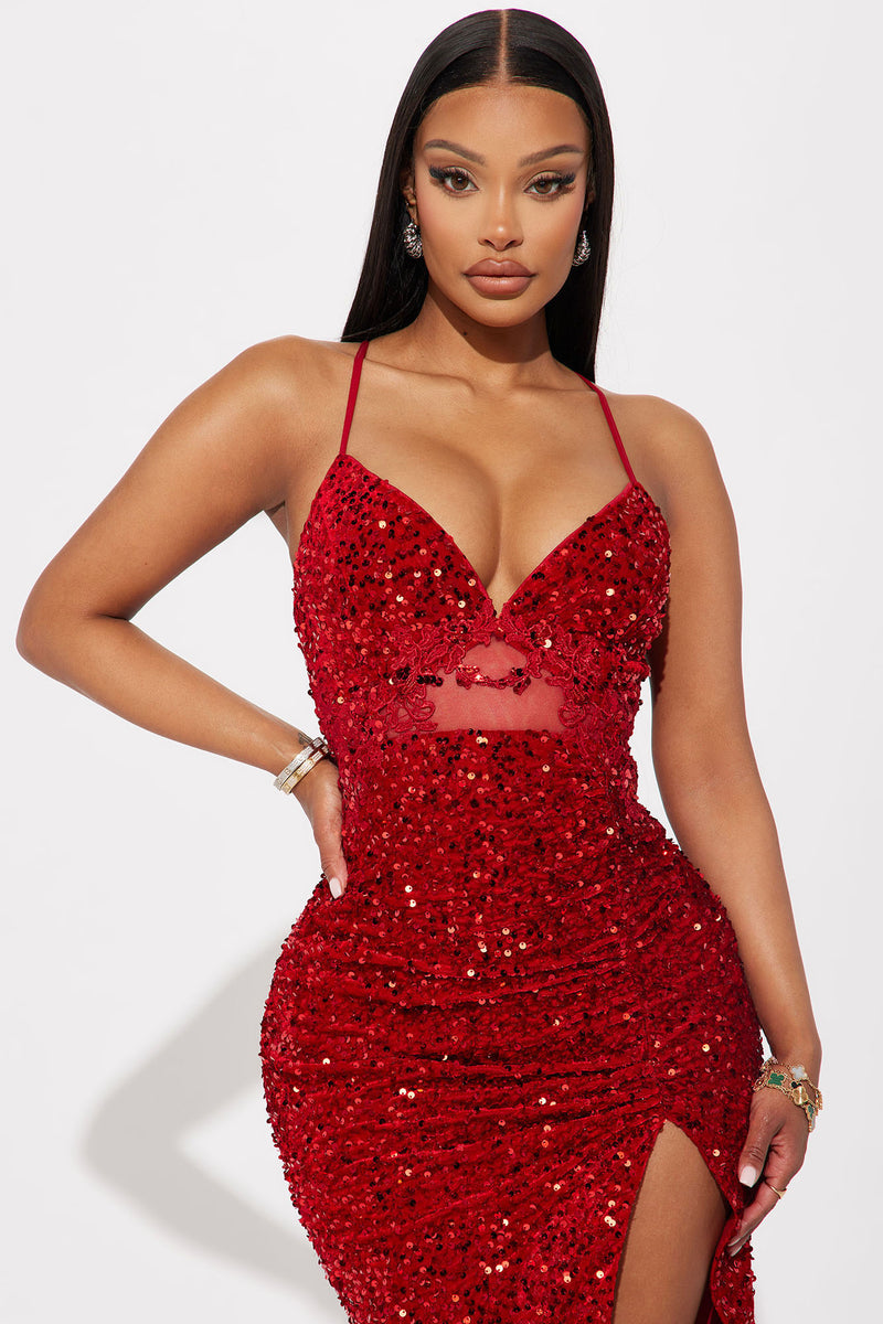 Hallie Sequin Maxi Dress