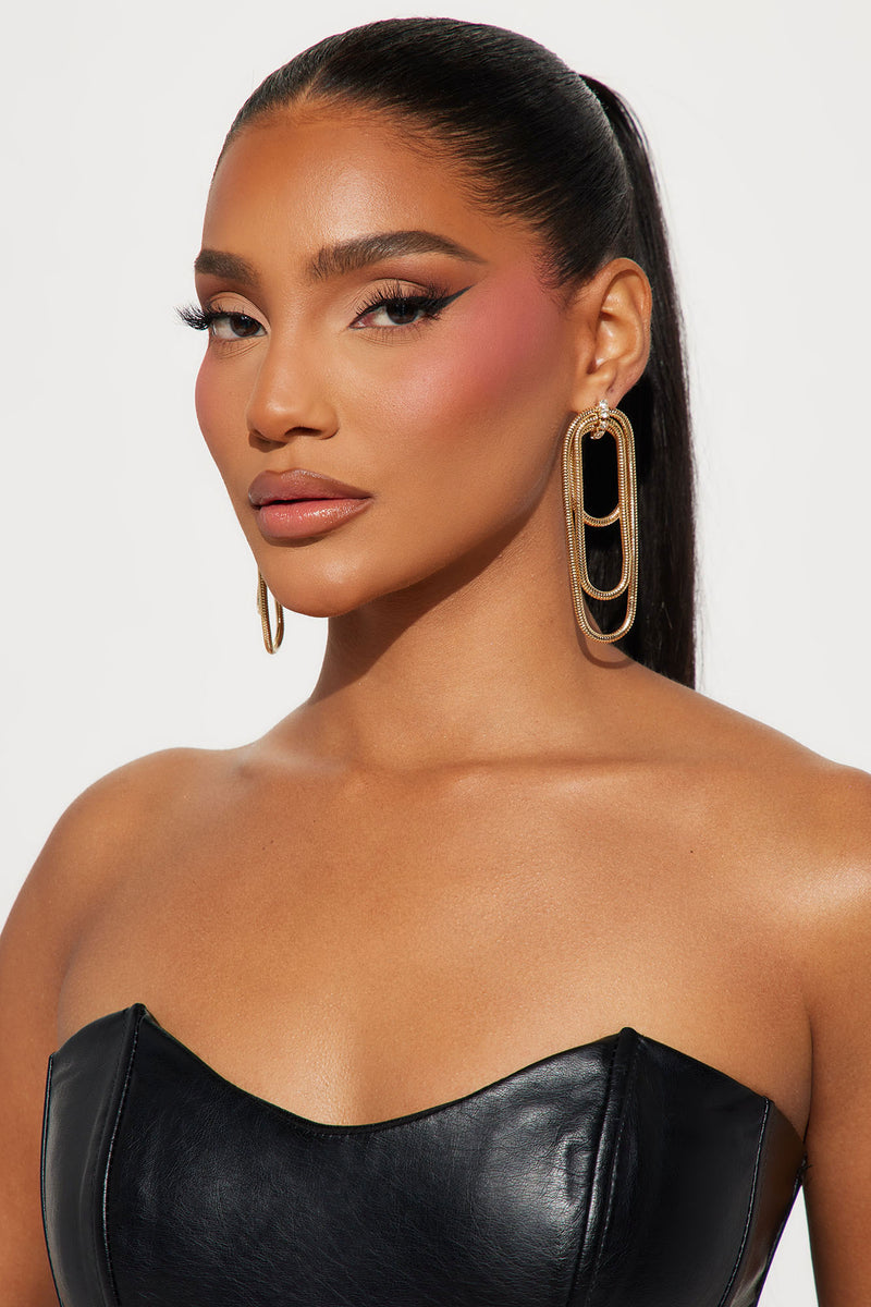 Upscale Evening Earrings Gold Fashion Nova, Jewelry Fashion Nova