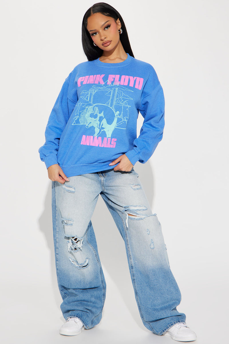 Pink Floyd Animals Sweatshirt Blue