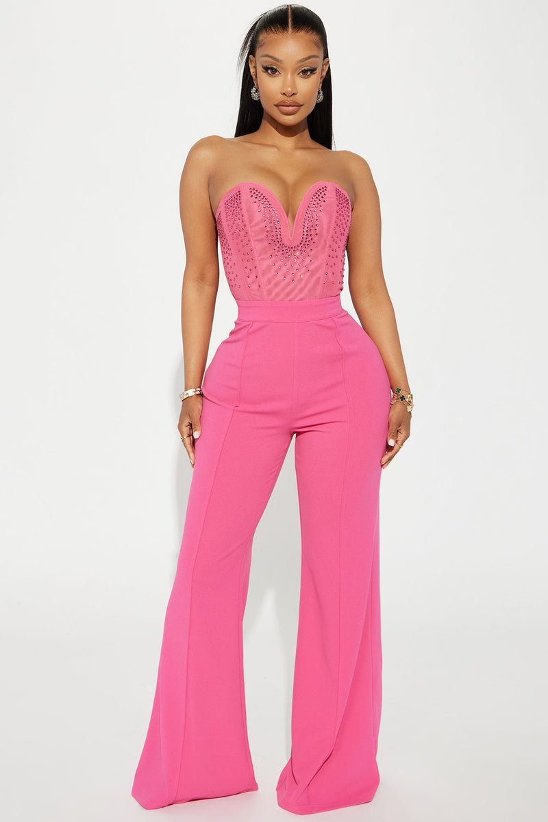 Love sales pink jumpsuit