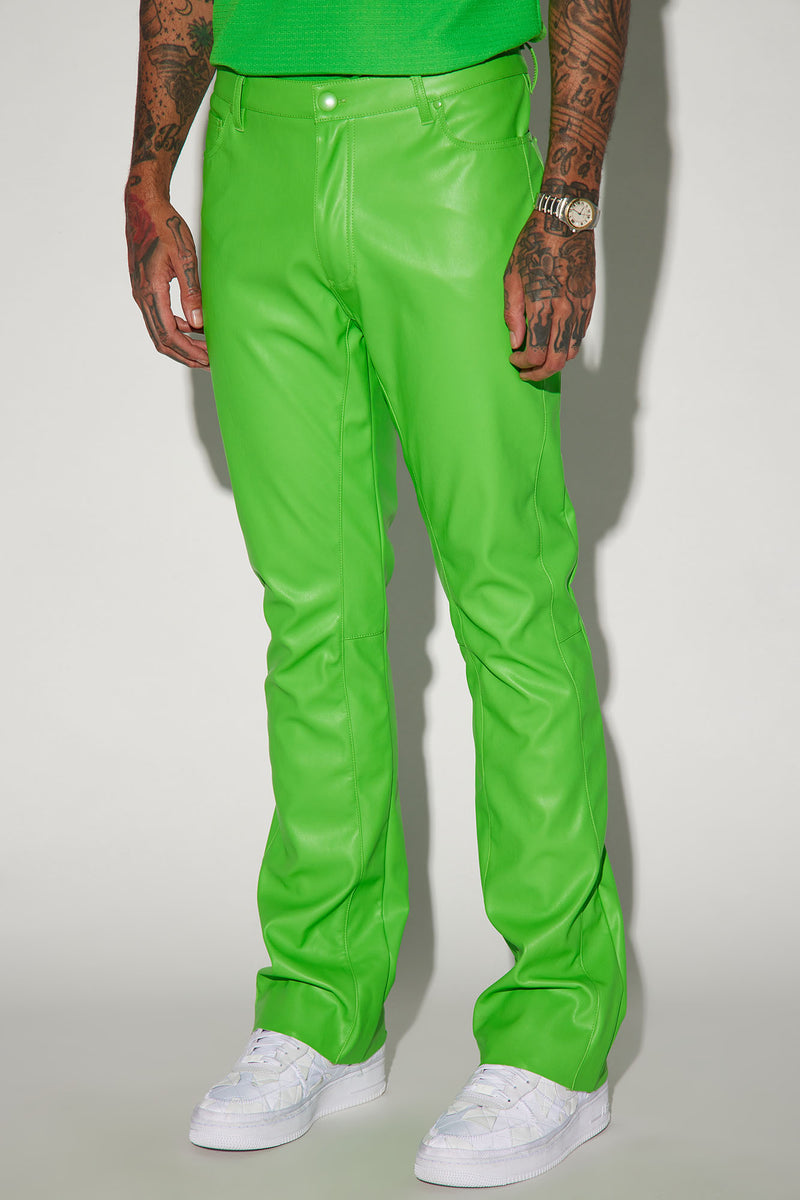 Upscale Faux Leather Flare Pants Green Fashion Nova, Mens Pants