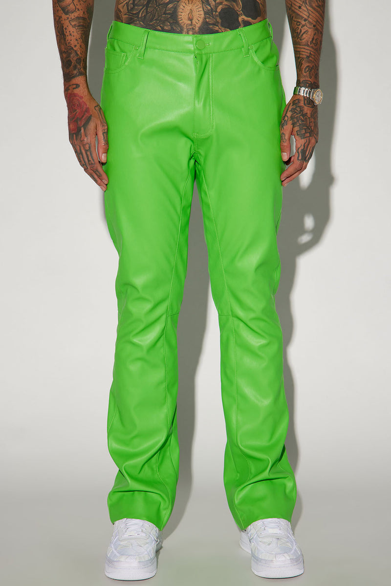 Upscale Faux Leather Flare Pants Green Fashion Nova, Mens Pants