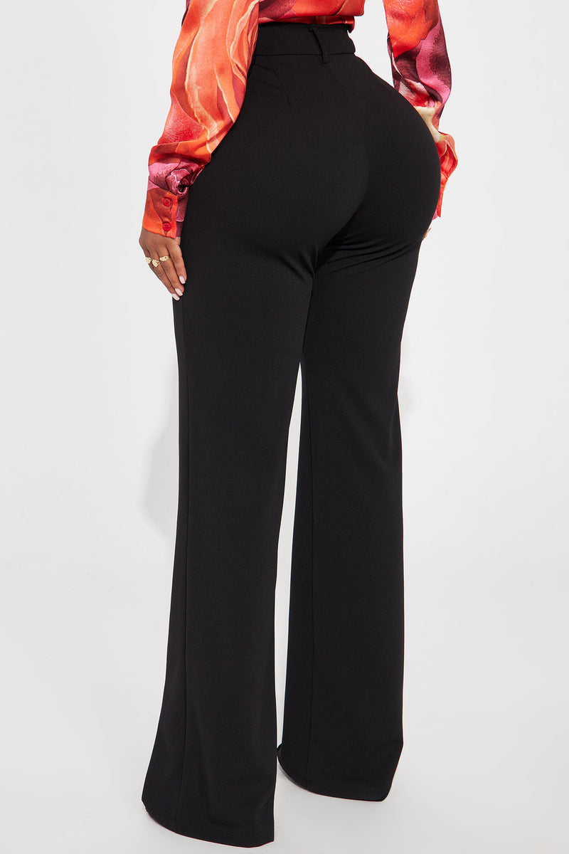 Heidi Wide Leg Trouser Black