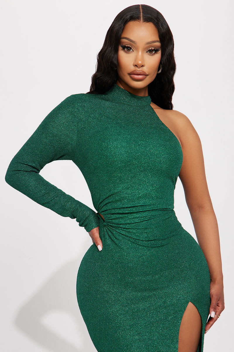 Estelle dress emerald store green