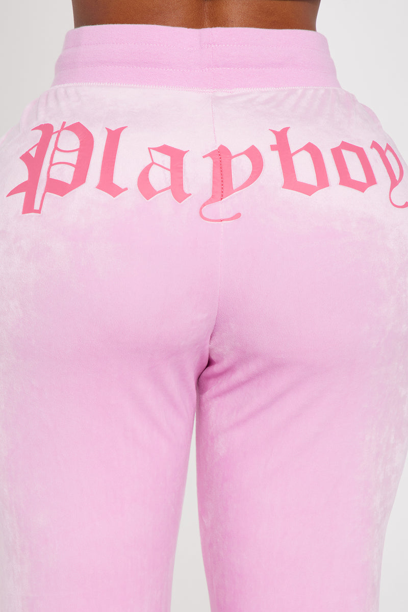 Velour Playboy Pant Pink Fashion Nova Screens Tops and