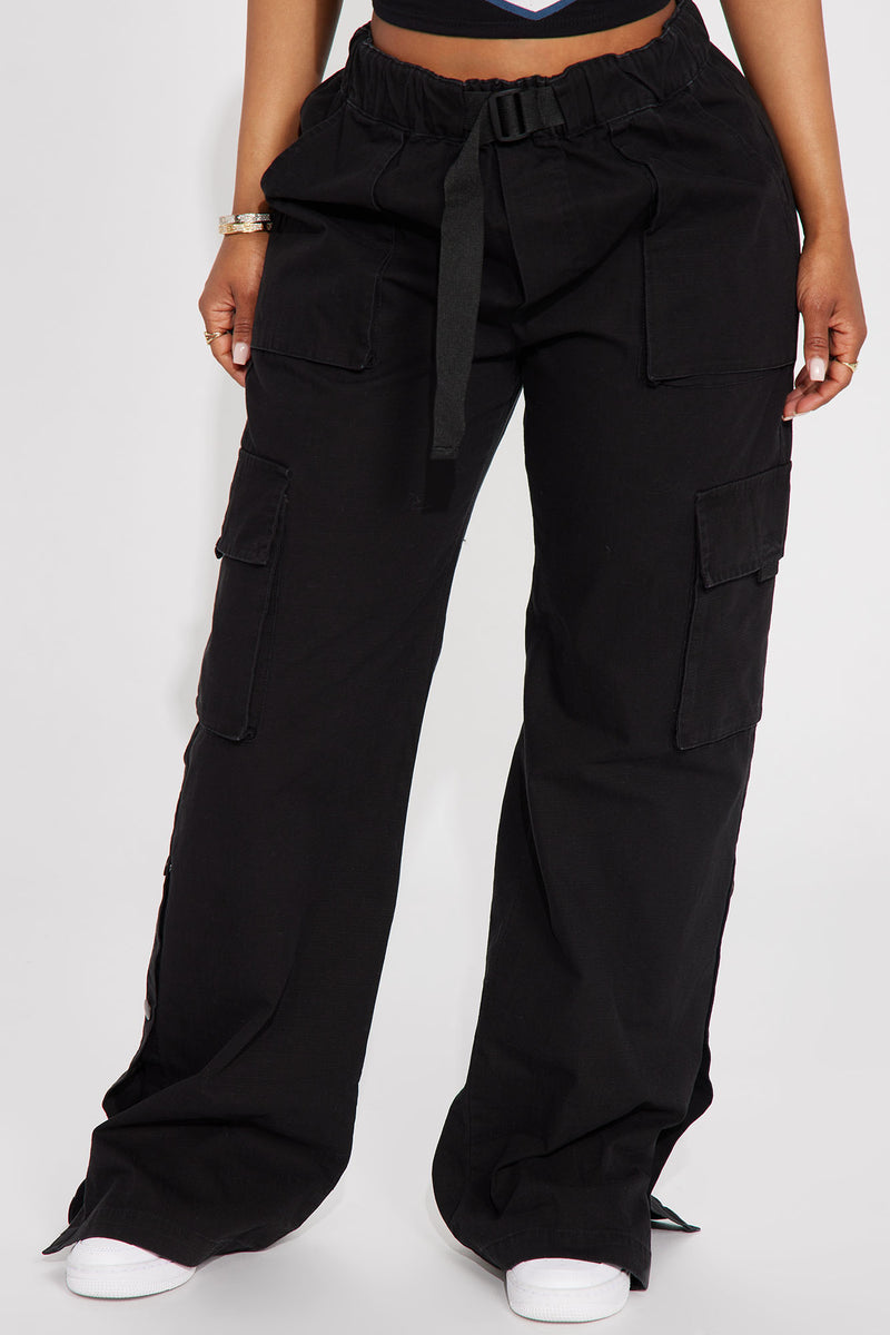 Big Moves Cargo Pant - Black, Fashion Nova, Pants