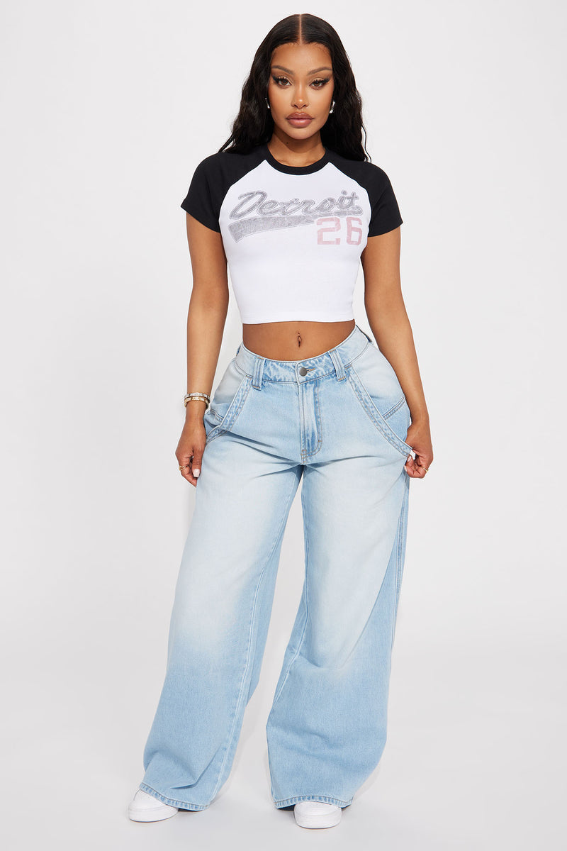 High-Waisted Pop-Color Baggy … curated on LTK