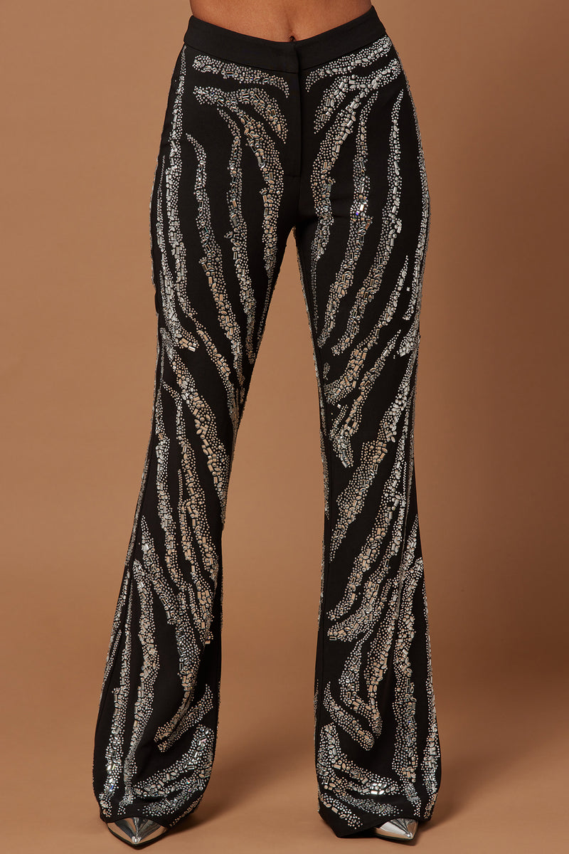Amira Embellished Pant - Black | Fashion Nova, Luxe | Fashion Nova