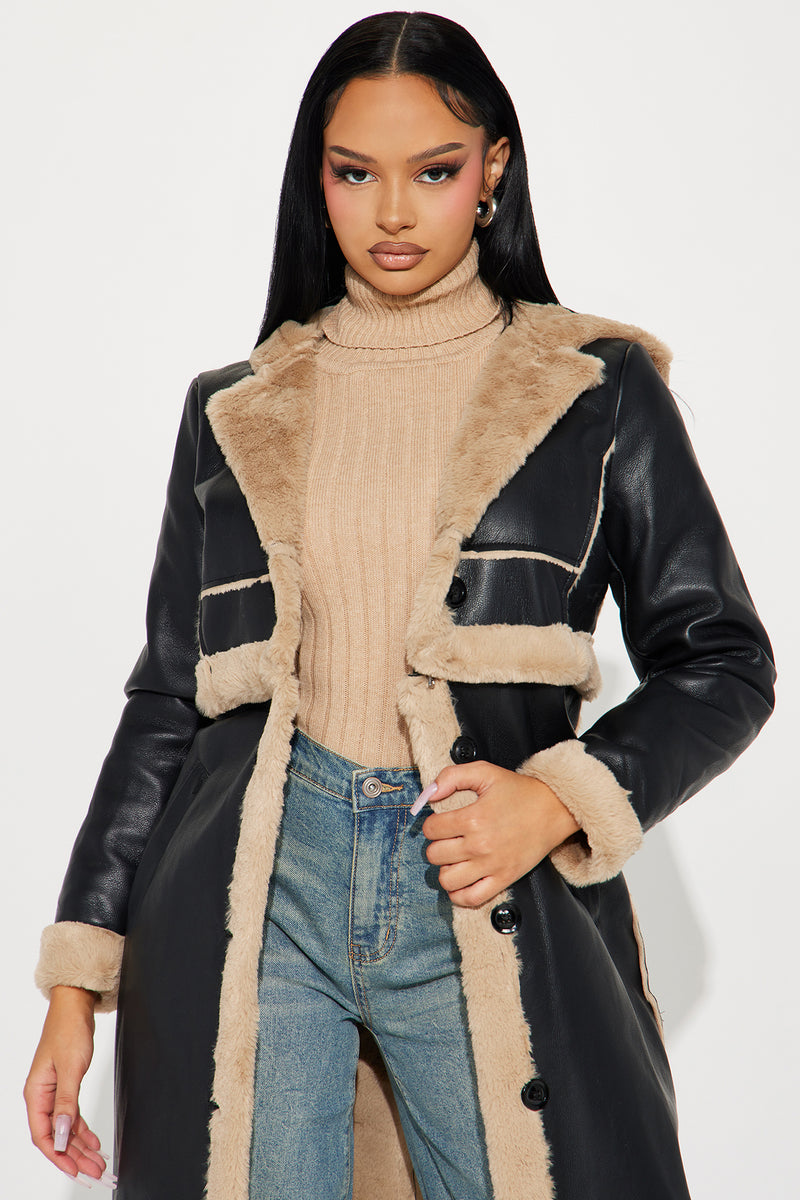 Better Than Your Next Convertible Trench Coat Black White