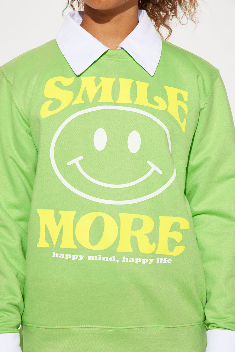 Desert dreamer x smiley peace of sales mind happy mind crew neck sweatshirt