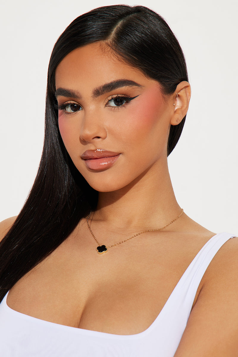 Baby Flower Necklace Gold/Black Fashion Nova, Jewelry Fashion Nova