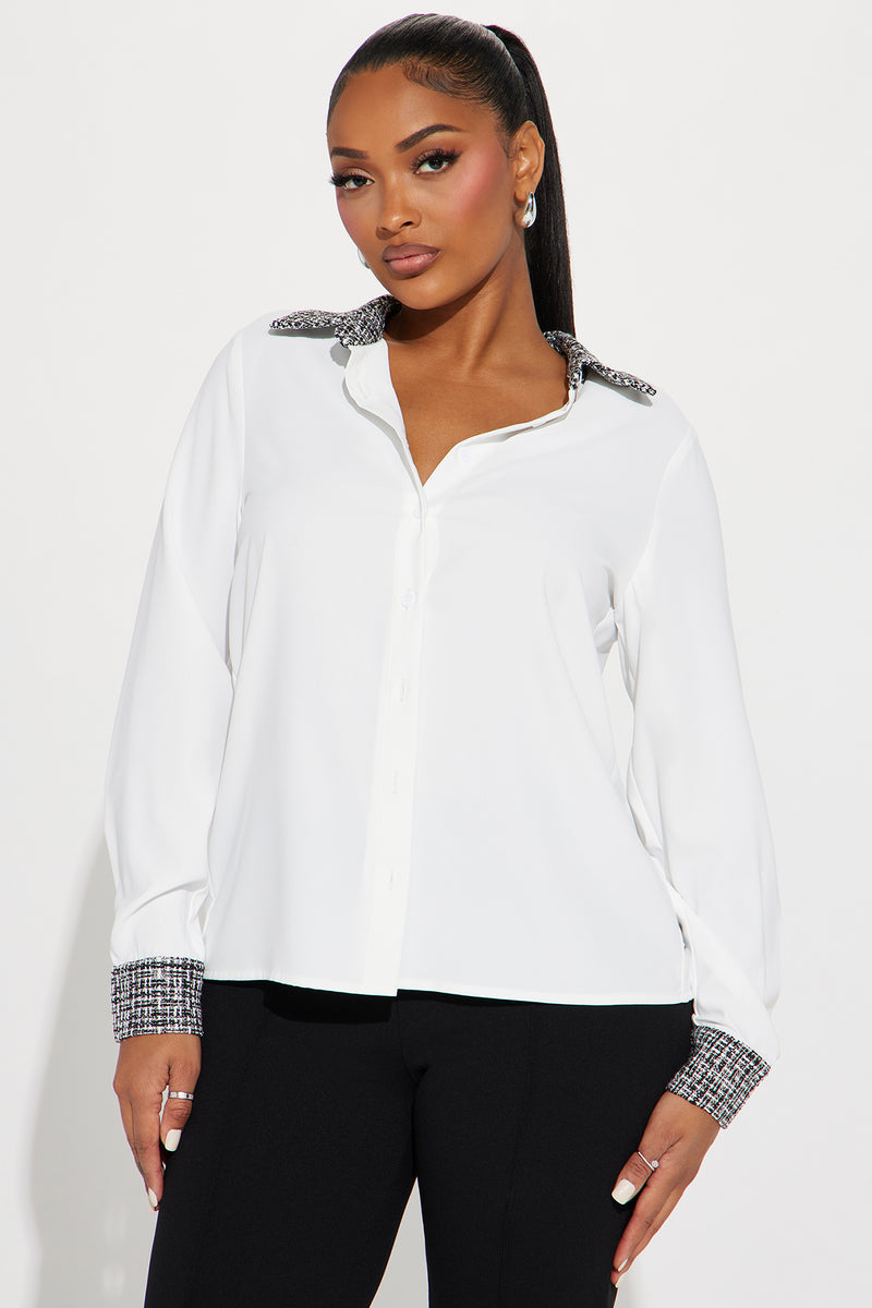 White blouse on sale size 20