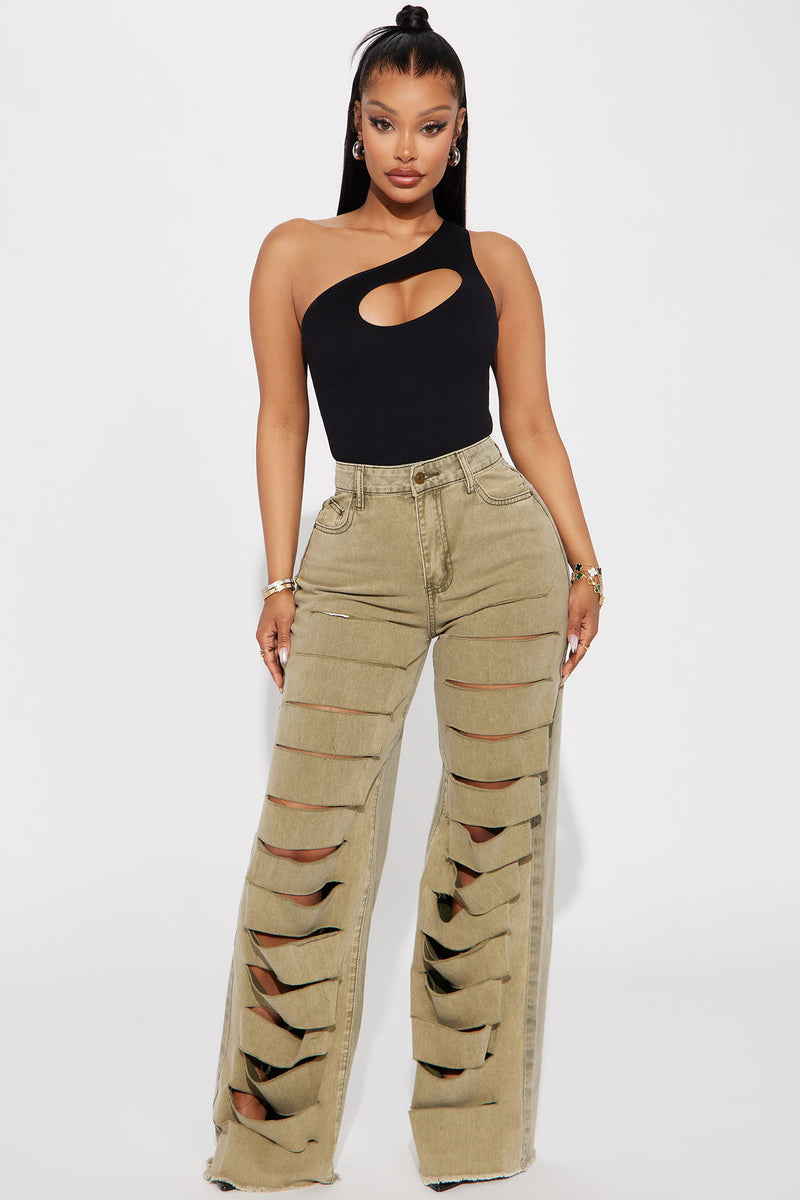 Fashion nova sale buckle pants