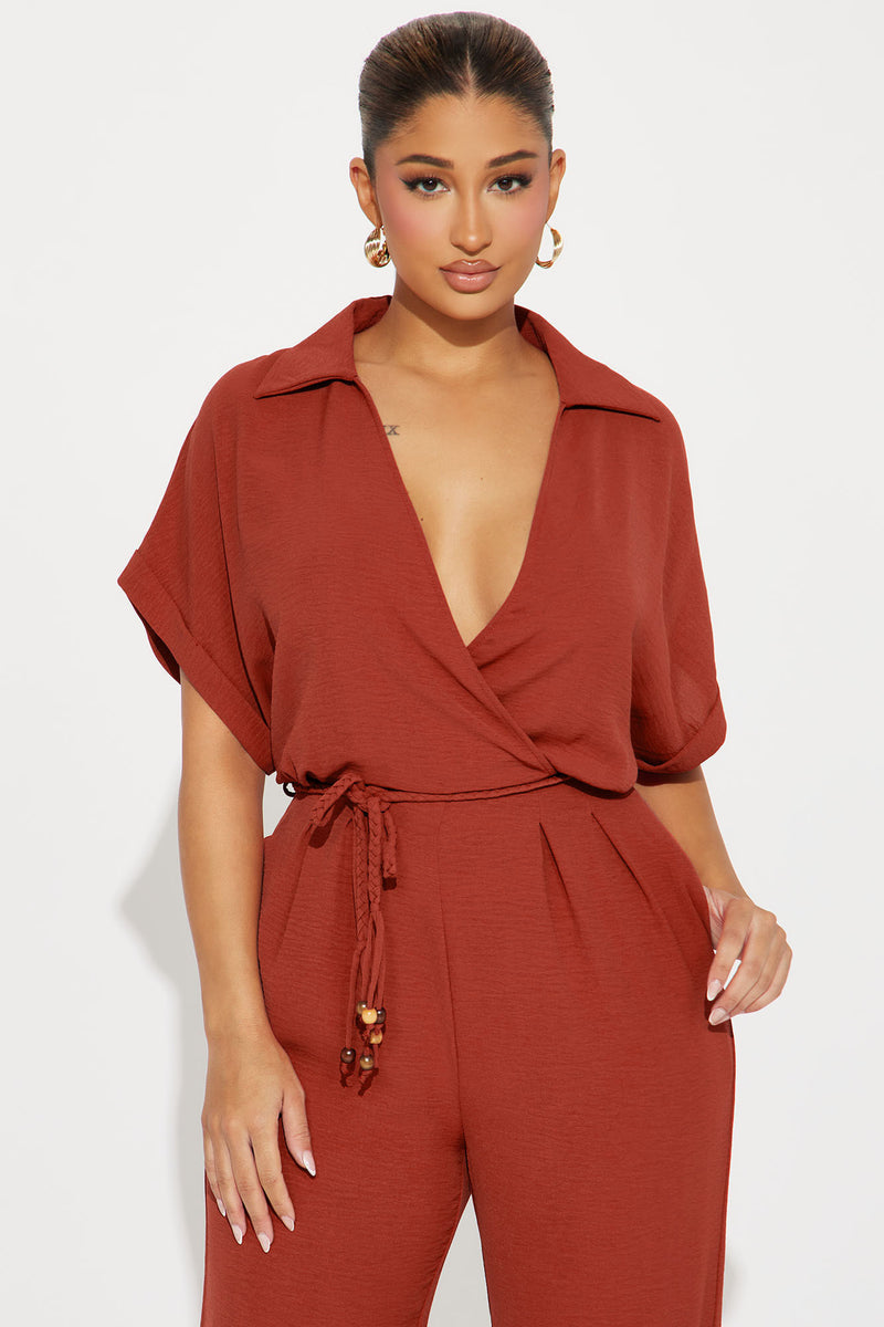 Milani Jumpsuit Rust Fashion Nova, Jumpsuits Fashion Nova
