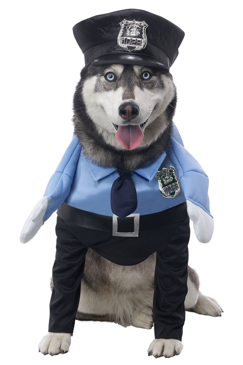 Pup Officer Good Boy Dog Costume Blue/Black Fashion Nova, Costumes