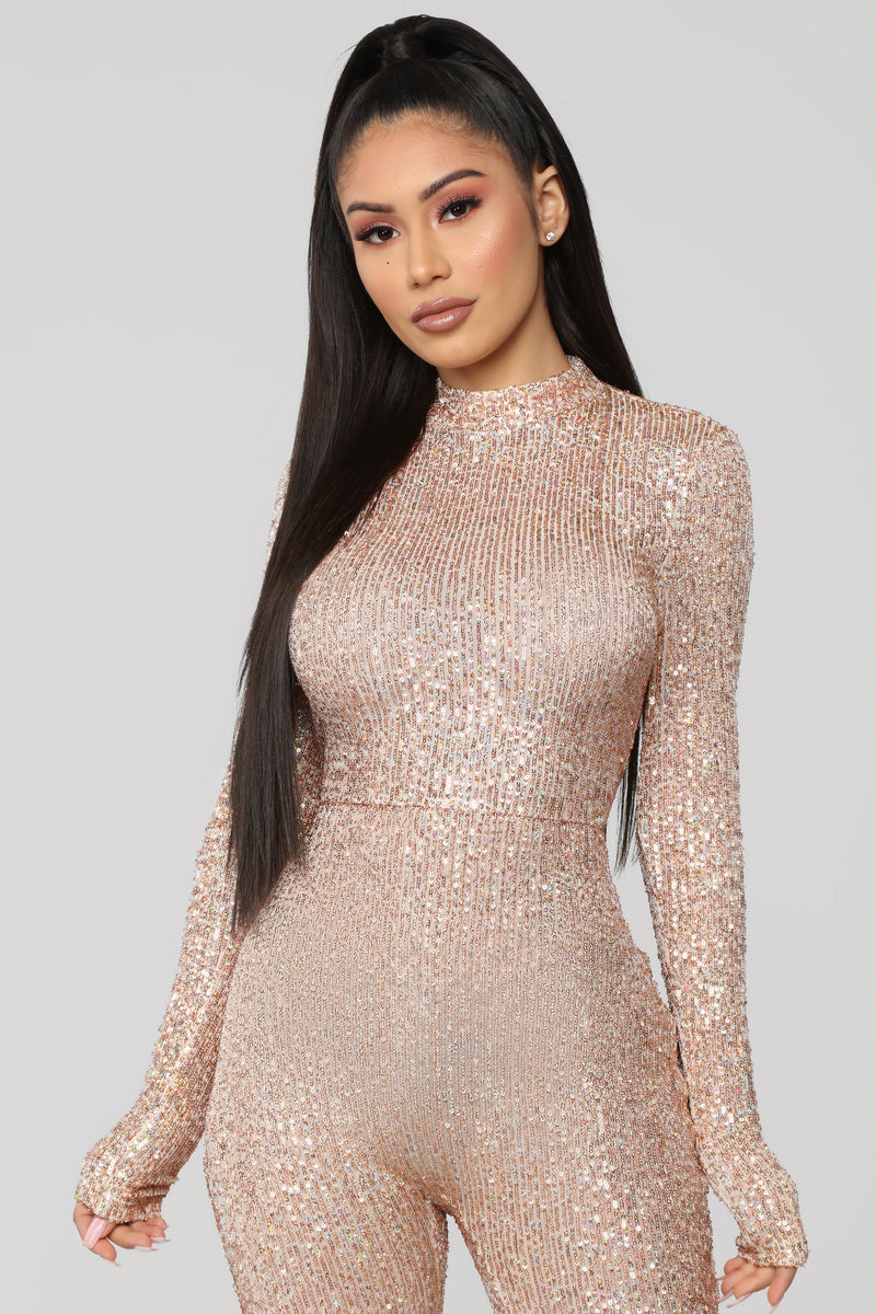 She's a star best sale sequin jumpsuit