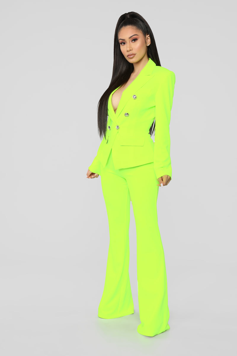 Neon pantsuit outlet