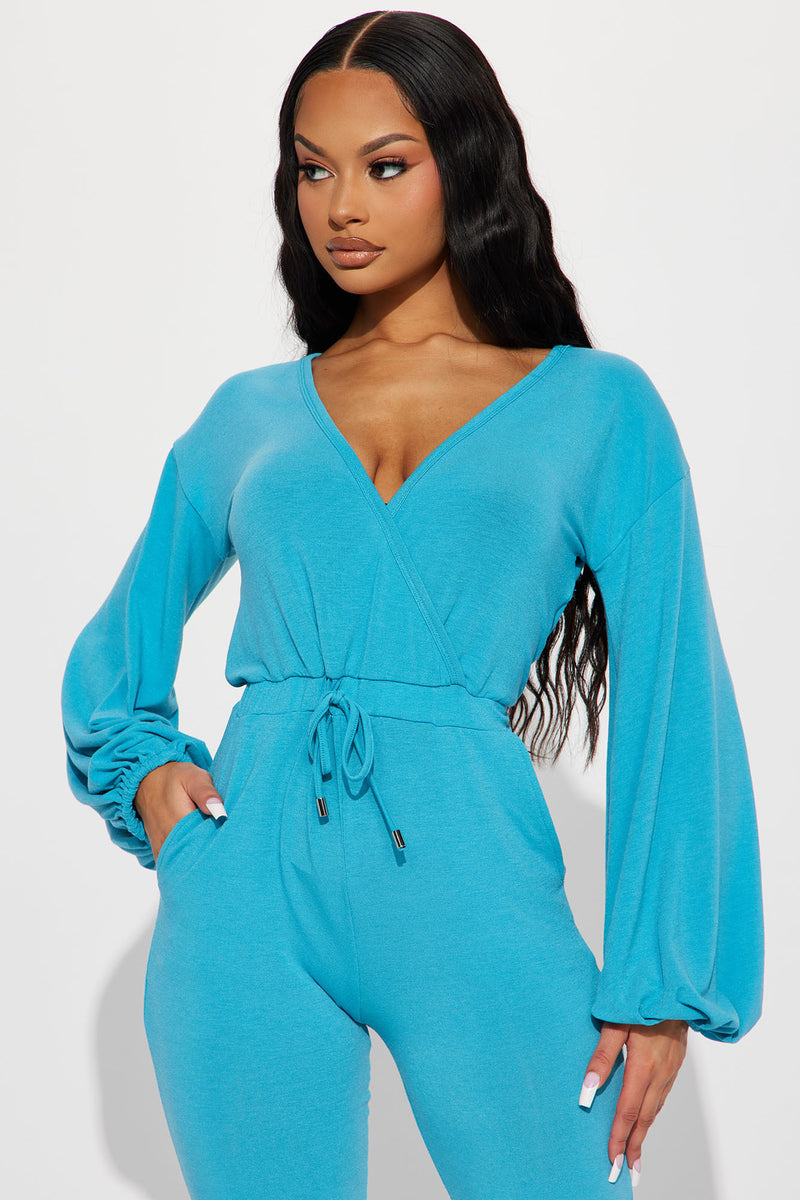 Came To Chill Jumpsuit Turquoise Fashion Nova, Jumpsuits Fashion Nova