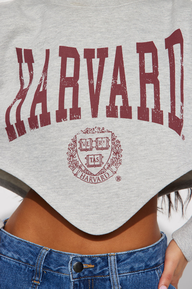 Harvard hotsell cropped sweatshirt
