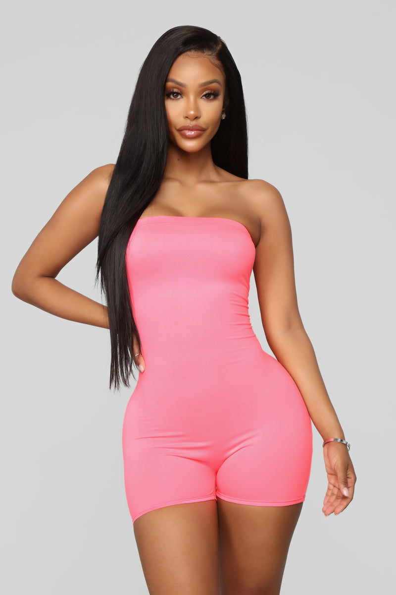Neon green romper fashion nova top