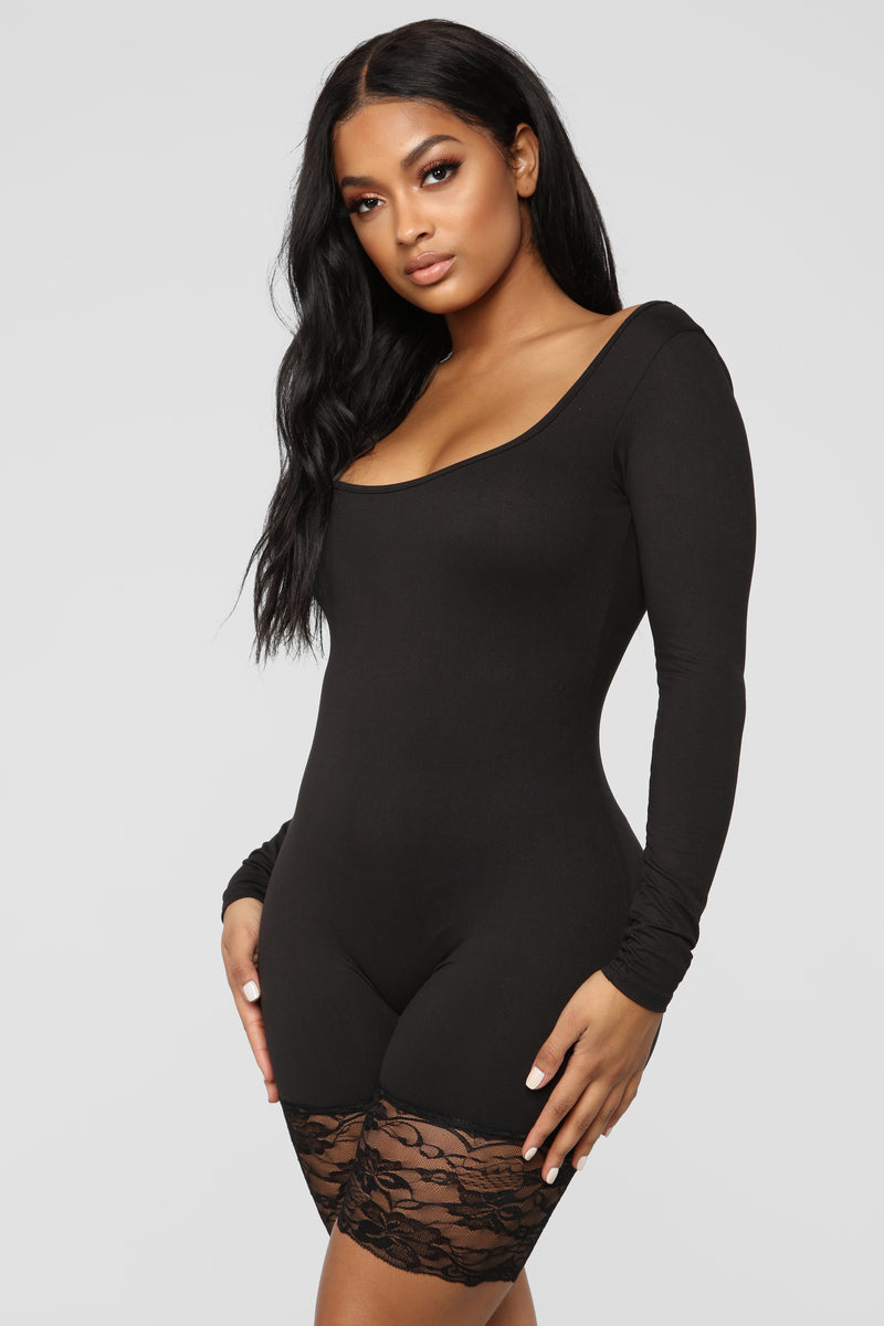 Long sleeve biker short romper shop
