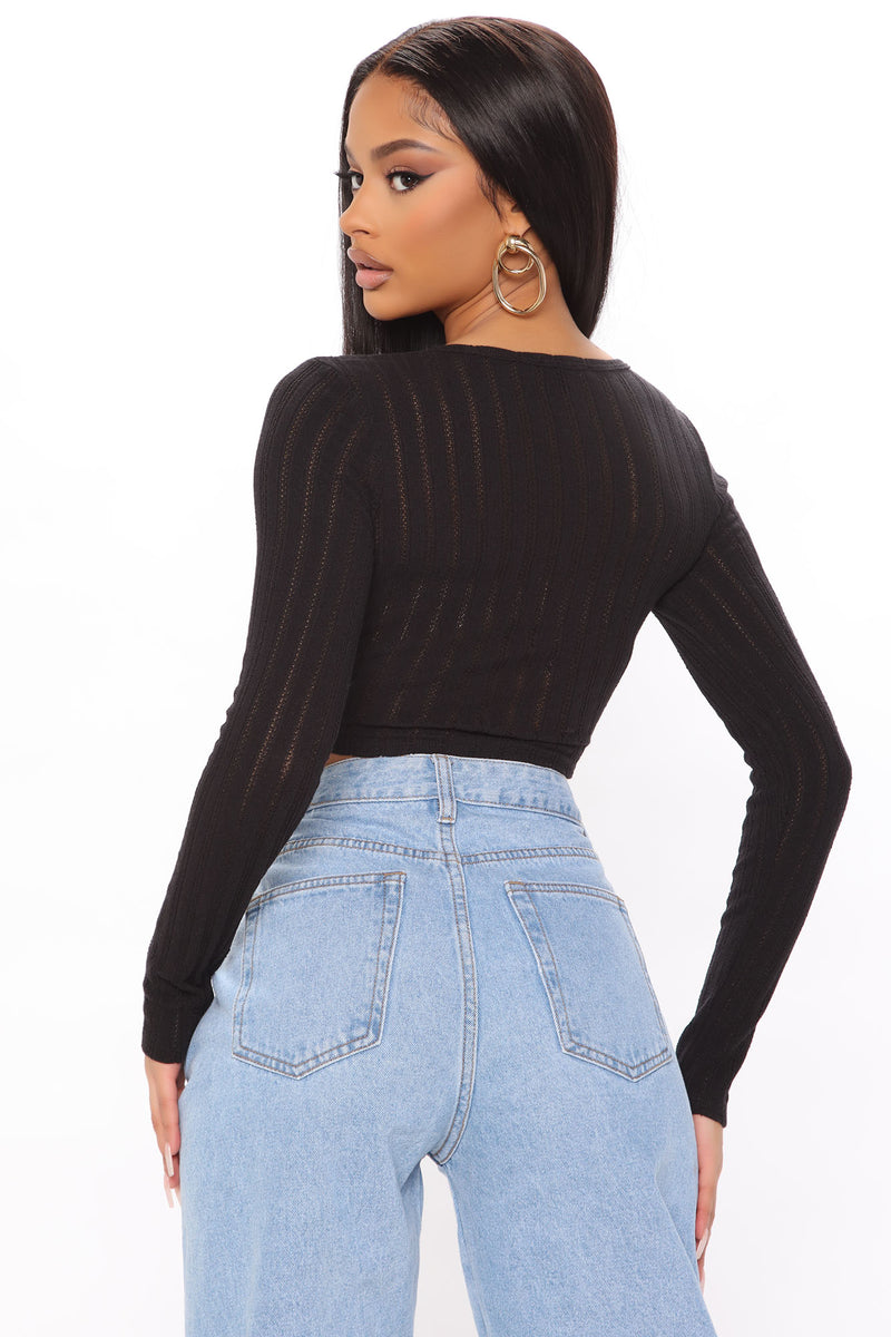 This Is Knit Long Sleeve Top - Black | Fashion Nova, Knit Tops | Fashion Nova